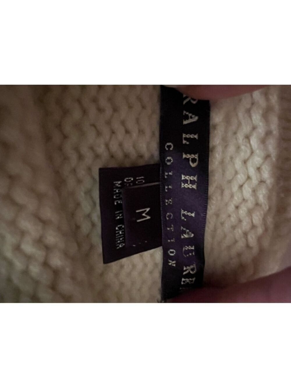 Ralph Lauren Purple Label Cream & Black Fair Isle Turtleneck Sweater M - Picture 3 of 4